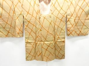 未使用品　斜め格子模様道行コート